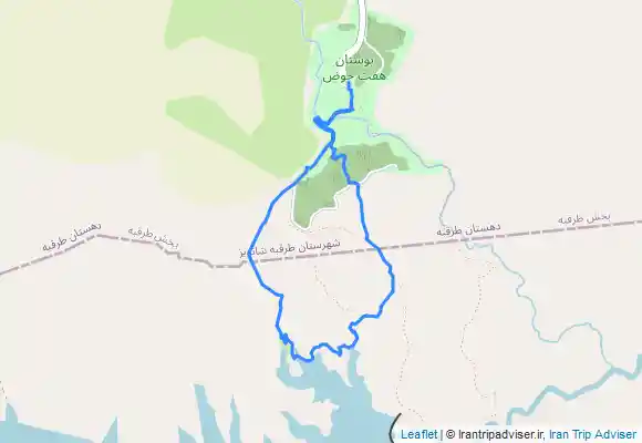 ترک جی پی اس هفت حوض به سمت سد قدیمی طرق