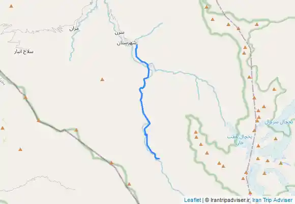 ترک جی پی اس مسیر روستای درجان تا سرای احسانی