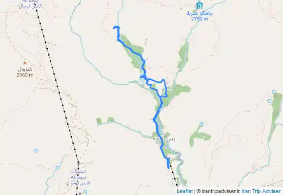 ترک جی پی اس دربند به اوسون (آبشار گردی و گلگشتی)