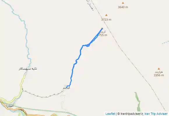 ترک جی پی اس قله کرچان