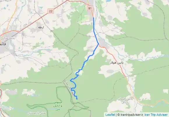 ترک جی پی اس Arzefoon Waterfall