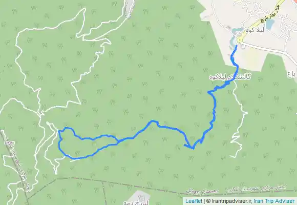 ترک جی پی اس لیله کوه به دکل ، جنگل اته کو