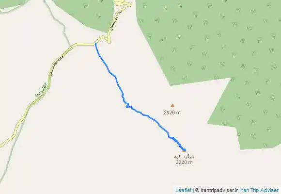 ترک جی پی اس قله پیرگرد کوه