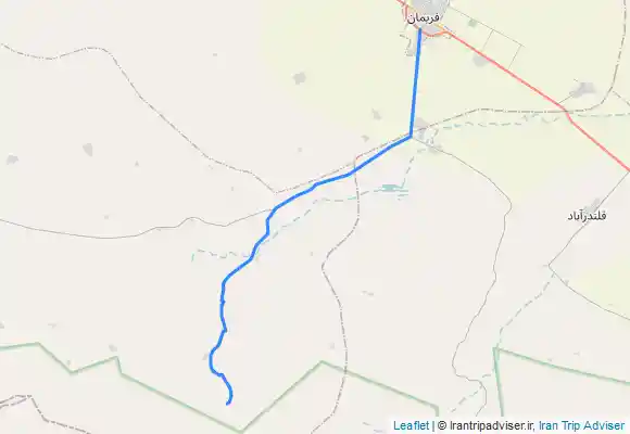 ترک جی پی اس مسیر ماشین رو قله بلور فریمان