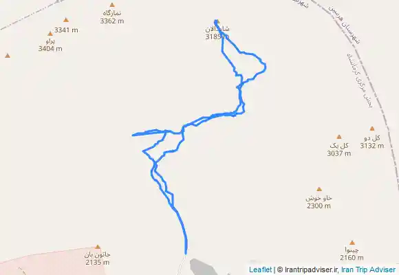 ترک جی پی اس صعود به قله شودالان