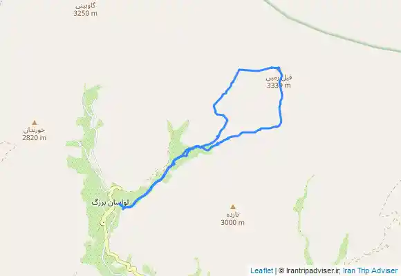 ترک جی پی اس صعود زمستانه قله فیل زمین