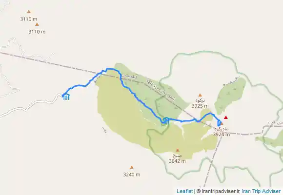 ترک جی پی اس صعود قله تفتان