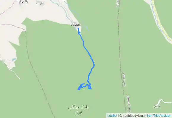 ترک جی پی اس Ja‘farābād آبشار عرب بچه جعفر آباد