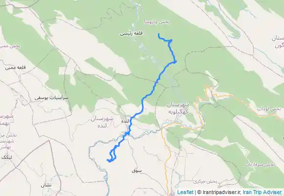 ترک جی پی اس کمر دوغ به سمت آبشار طوف خیمه