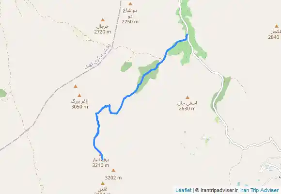 ترک جی پی اس قله برف انبار بام استان قم