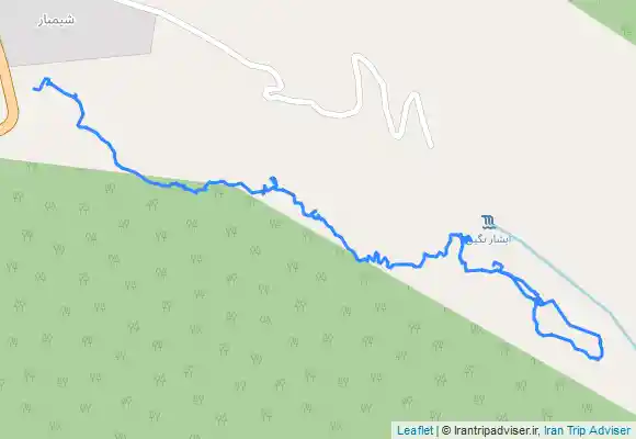 ترک جی پی اس از پایین آبشار تا هتل نگین