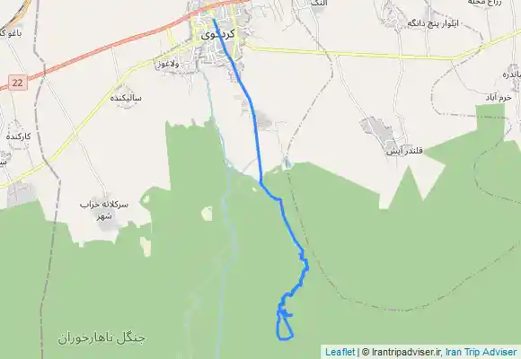 ترک جی پی اس Kord Kūy - آبشار شادان و توسکا و دوآب