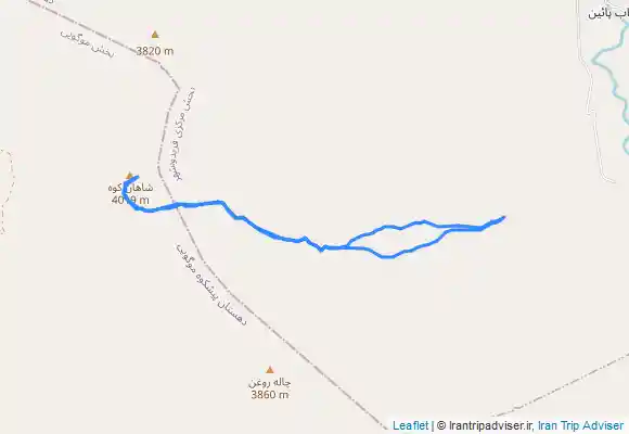 ترک جی پی اس قله شاهان کوه