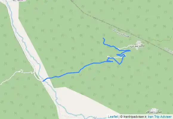 ترک جی پی اس Khāk-e Pīr-e Zan - Chīnūآبشار خاک پیرزن