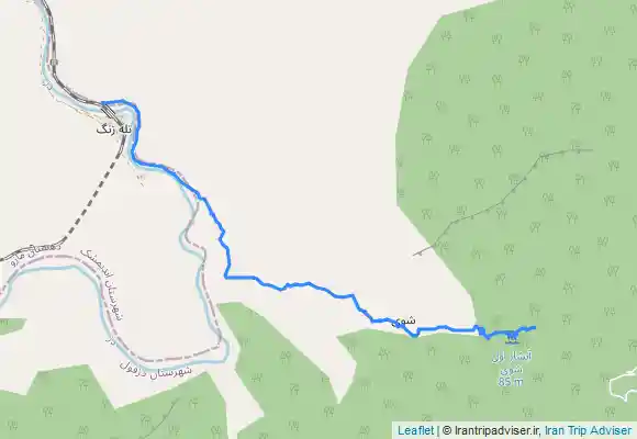 ترک جی پی اس آبشار شوی از ایستگاه تله زنگ