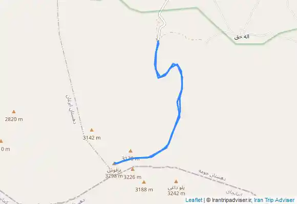 ترک جی پی اس Bozgush summit (summer try) north path--------- بزقوش از آبگرم اسبفروشان سراب صعود تابستانی - جبهه شمالی