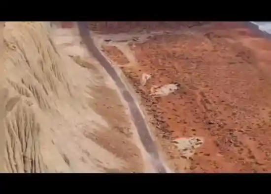 ویدیو کوتاه کوههای مریخی بندر بریس