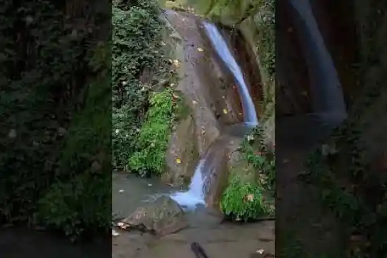 ویدیو کوتاه آبشار سنگ سوراخ کوهمیان