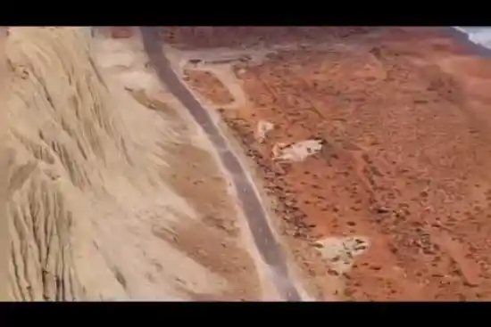 ویدیو کوتاه کوههای مریخی بندر بریس